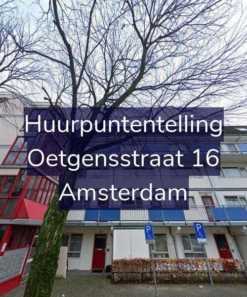 Foto gevel Huurpuntentelling voor Oetgensstraat 16, Amsterdam
