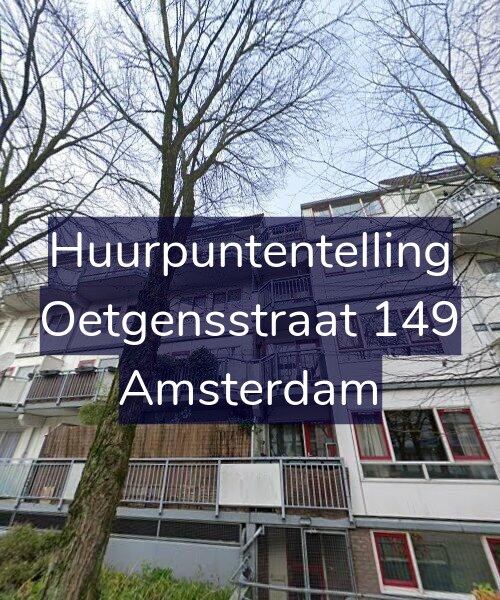 Foto gevel Huurpuntentelling voor Oetgensstraat 149, Amsterdam
