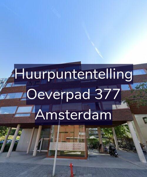 Foto gevel Huurpuntentelling voor Oeverpad 377, Amsterdam