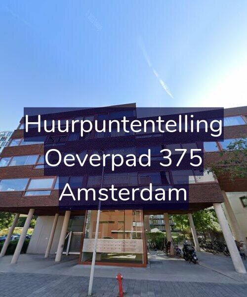 Foto gevel Huurpuntentelling voor Oeverpad 375, Amsterdam
