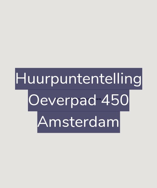 Foto gevel Huurpuntentelling voor Oeverpad 450, Amsterdam