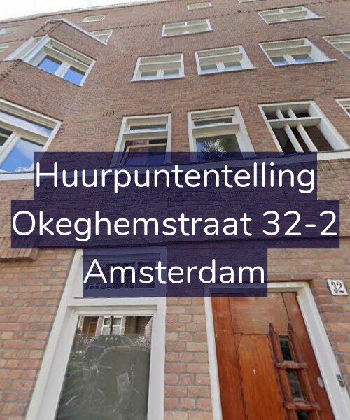 Foto gevel Huurpuntentelling voor Okeghemstraat 32-2, Amsterdam