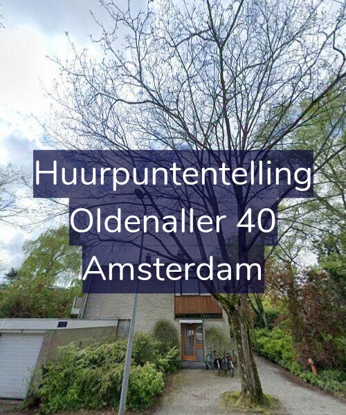 Foto gevel Huurpuntentelling voor Oldenaller 40, Amsterdam