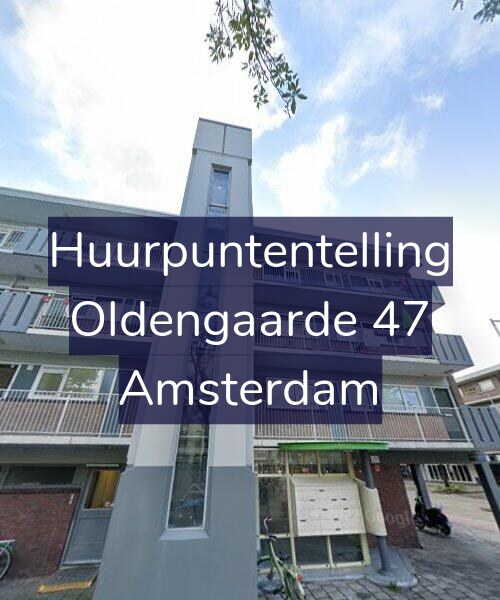 Foto gevel Huurpuntentelling voor Oldengaarde 47, Amsterdam