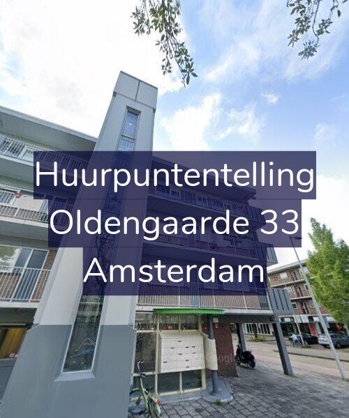 Foto gevel Huurpuntentelling voor Oldengaarde 33, Amsterdam