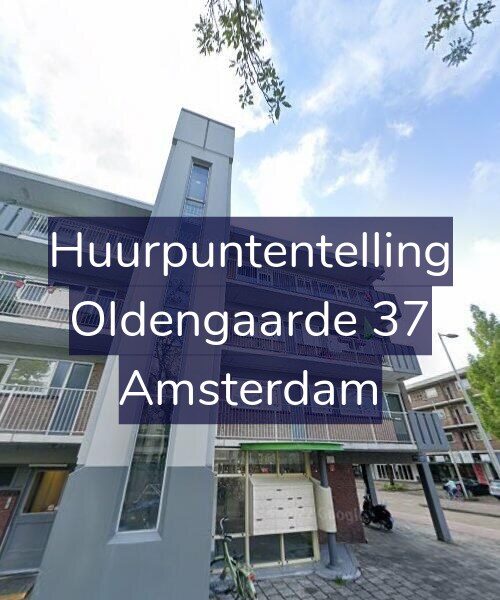Foto gevel Huurpuntentelling voor Oldengaarde 37, Amsterdam