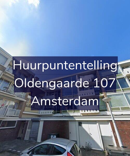 Foto gevel Huurpuntentelling voor Oldengaarde 107, Amsterdam