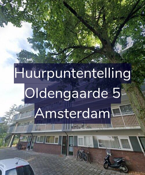 Foto gevel Huurpuntentelling voor Oldengaarde 5, Amsterdam