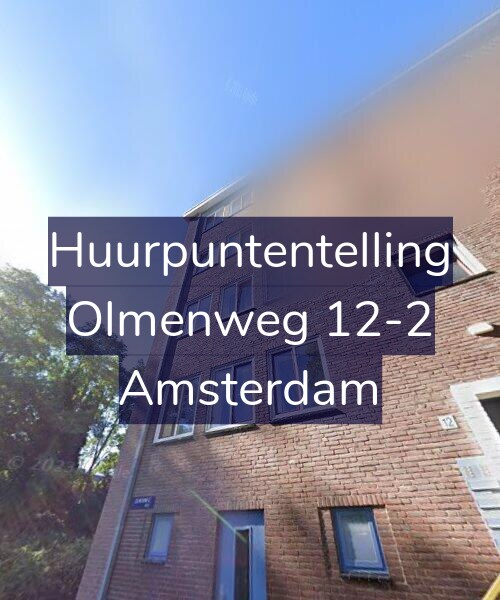 Foto gevel Huurpuntentelling voor Olmenweg 12-2, Amsterdam