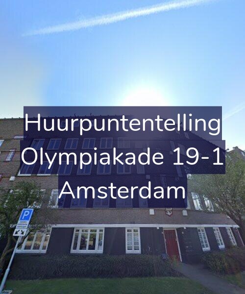Foto gevel Huurpuntentelling voor Olympiakade 19-1, Amsterdam