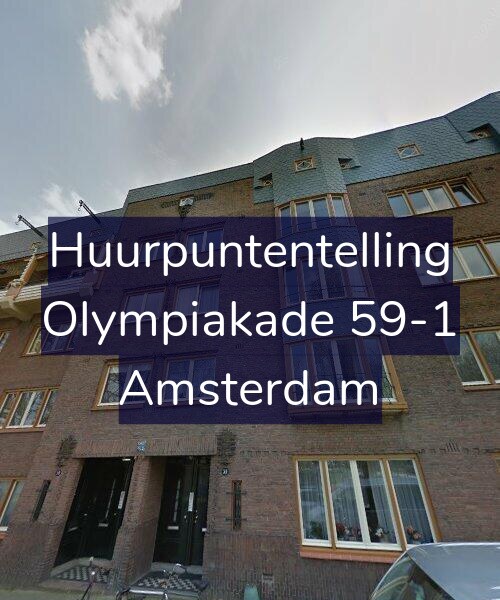 Foto gevel Huurpuntentelling voor Olympiakade 59-1, Amsterdam