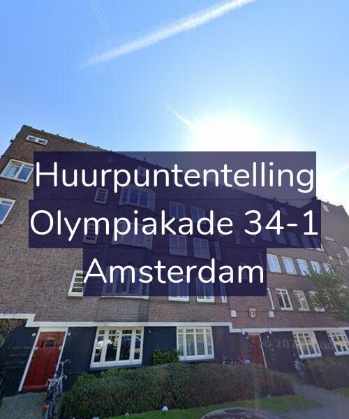 Foto gevel Huurpuntentelling voor Olympiakade 34-1, Amsterdam