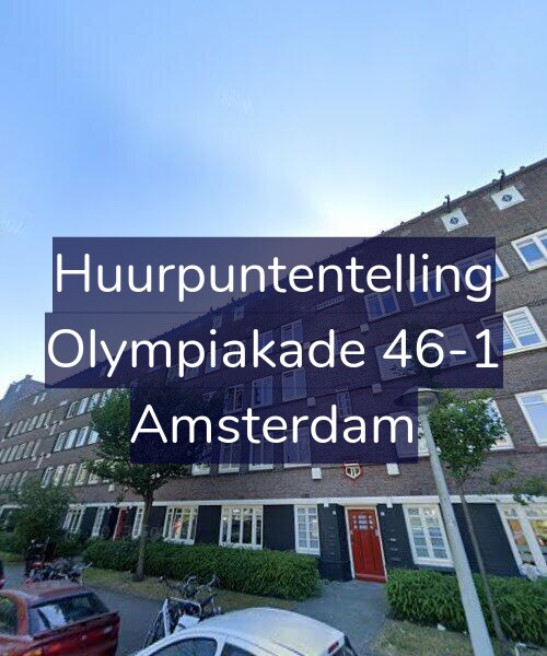 Foto gevel Huurpuntentelling voor Olympiakade 46-1, Amsterdam