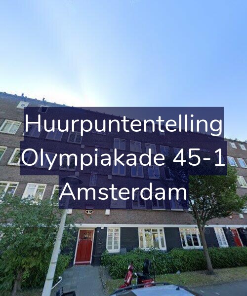 Foto gevel Huurpuntentelling voor Olympiakade 45-1, Amsterdam