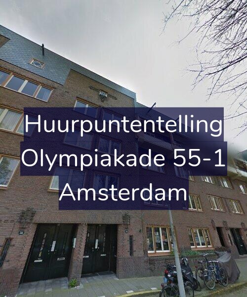 Foto gevel Huurpuntentelling voor Olympiakade 55-1, Amsterdam