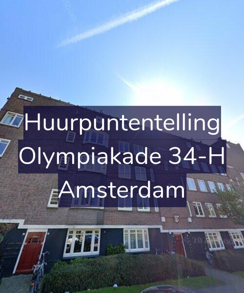 Foto gevel Huurpuntentelling voor Olympiakade 34-H, Amsterdam