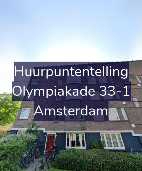 Foto gevel Huurpuntentelling voor Olympiakade 33-1, Amsterdam