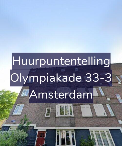 Foto gevel Huurpuntentelling voor Olympiakade 33-3, Amsterdam