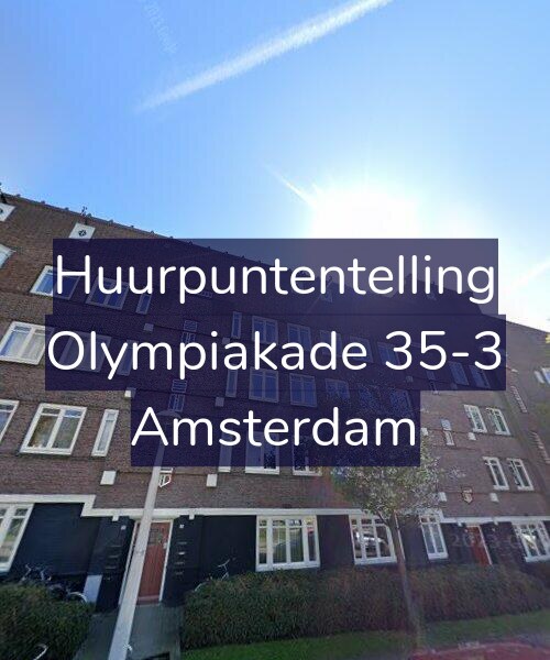Foto gevel Huurpuntentelling voor Olympiakade 35-3, Amsterdam