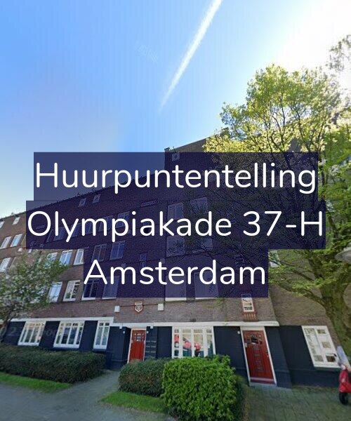 Foto gevel Huurpuntentelling voor Olympiakade 37-H, Amsterdam