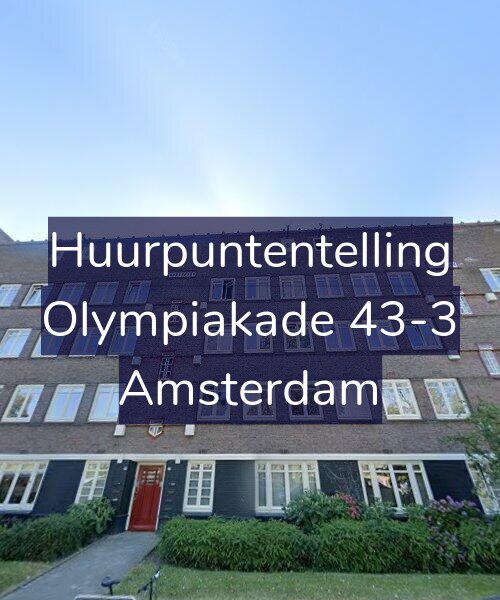 Foto gevel Huurpuntentelling voor Olympiakade 43-3, Amsterdam