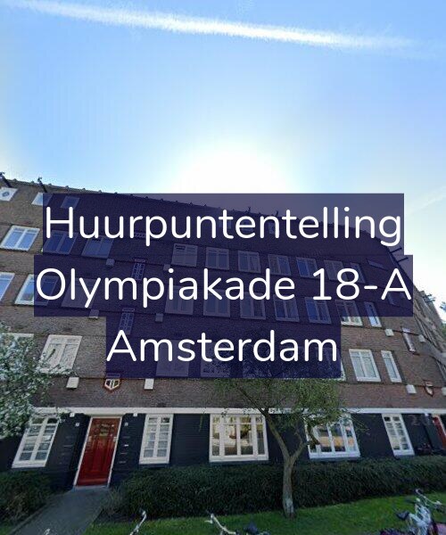 Foto gevel Huurpuntentelling voor Olympiakade 18-A, Amsterdam