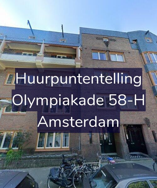 Foto gevel Huurpuntentelling voor Olympiakade 58-H, Amsterdam