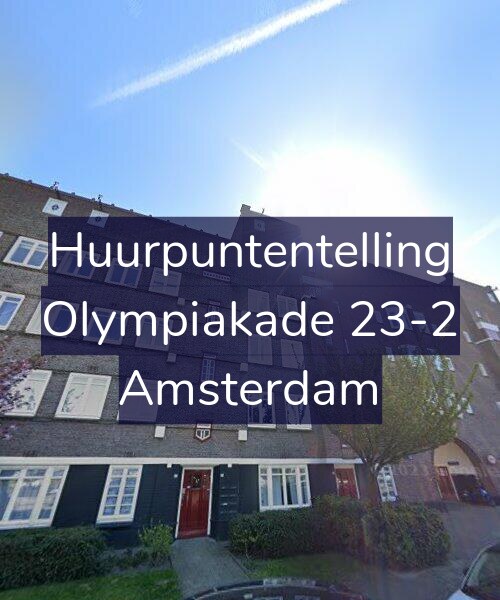 Foto gevel Huurpuntentelling voor Olympiakade 23-2, Amsterdam