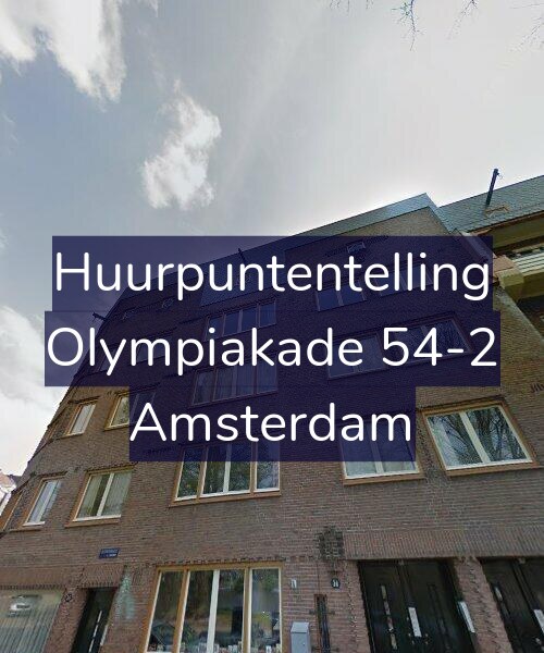 Foto gevel Huurpuntentelling voor Olympiakade 54-2, Amsterdam