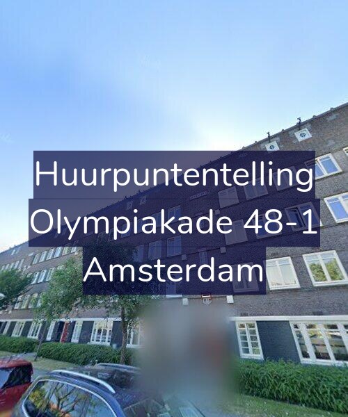 Foto gevel Huurpuntentelling voor Olympiakade 48-1, Amsterdam