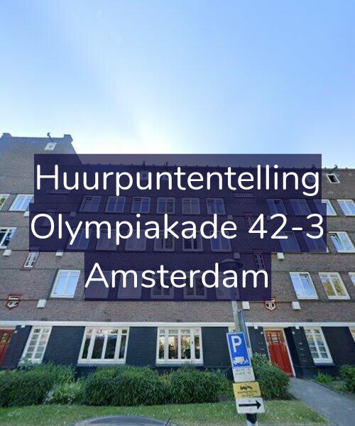 Foto gevel Huurpuntentelling voor Olympiakade 42-3, Amsterdam