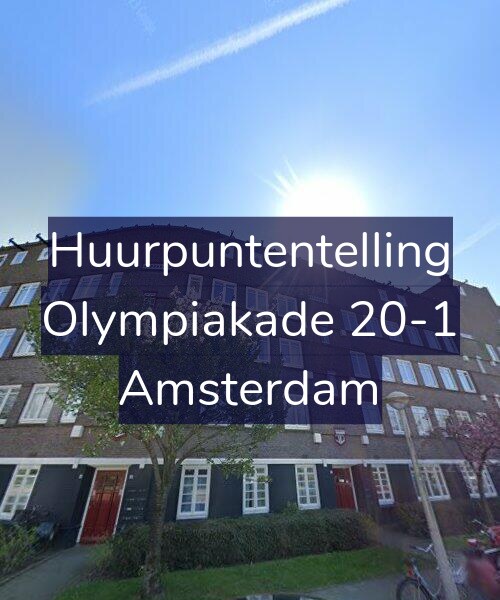 Foto gevel Huurpuntentelling voor Olympiakade 20-1, Amsterdam