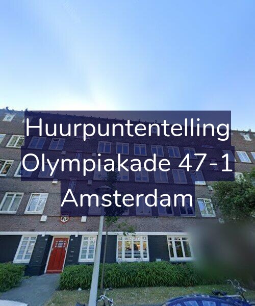 Foto gevel Huurpuntentelling voor Olympiakade 47-1, Amsterdam
