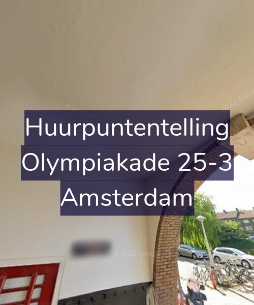 Foto gevel Huurpuntentelling voor Olympiakade 25-3, Amsterdam