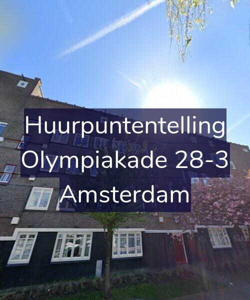 Foto gevel Huurpuntentelling voor Olympiakade 28-3, Amsterdam