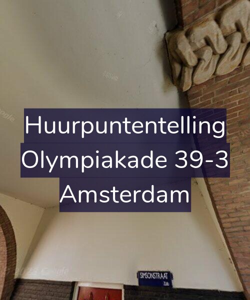 Foto gevel Huurpuntentelling voor Olympiakade 39-3, Amsterdam