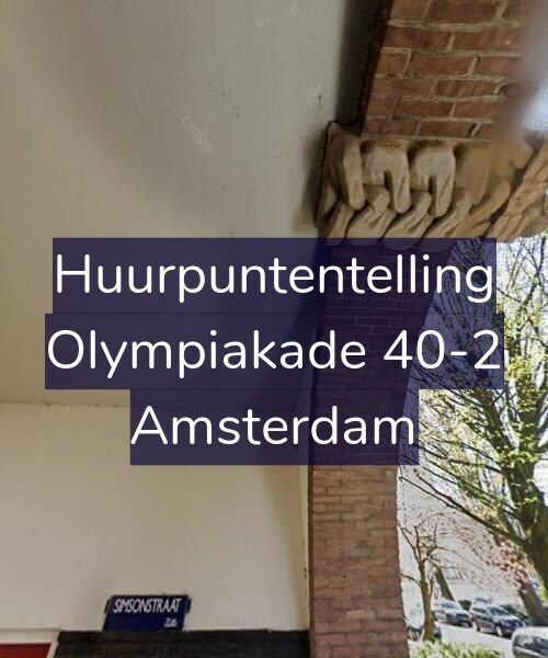 Foto gevel Huurpuntentelling voor Olympiakade 40-2, Amsterdam