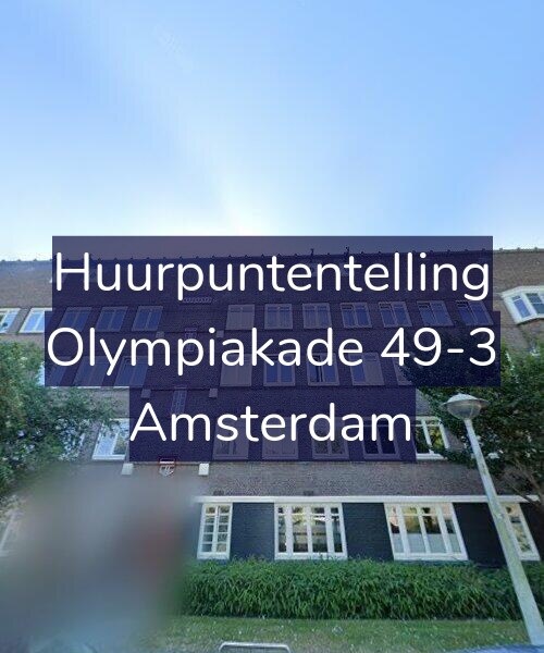Foto gevel Huurpuntentelling voor Olympiakade 49-3, Amsterdam