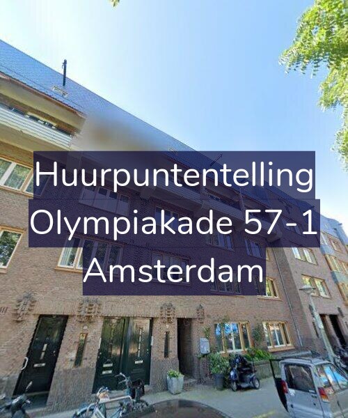 Foto gevel Huurpuntentelling voor Olympiakade 57-1, Amsterdam