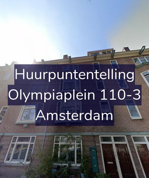 Foto gevel Huurpuntentelling voor Olympiaplein 110-3, Amsterdam