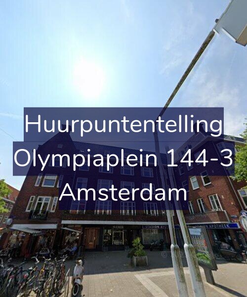 Foto gevel Huurpuntentelling voor Olympiaplein 144-3, Amsterdam