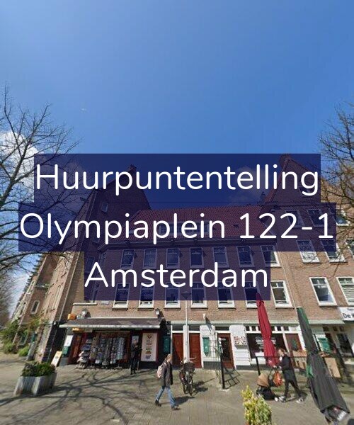 Foto gevel Huurpuntentelling voor Olympiaplein 122-1, Amsterdam