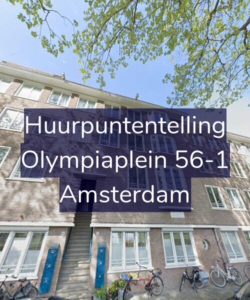 Foto gevel Huurpuntentelling voor Olympiaplein 56-1, Amsterdam