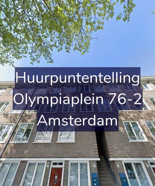 Foto gevel Huurpuntentelling voor Olympiaplein 76-2, Amsterdam