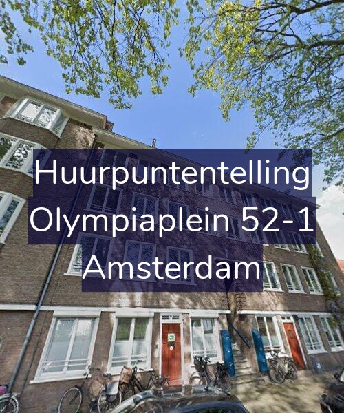Foto gevel Huurpuntentelling voor Olympiaplein 52-1, Amsterdam