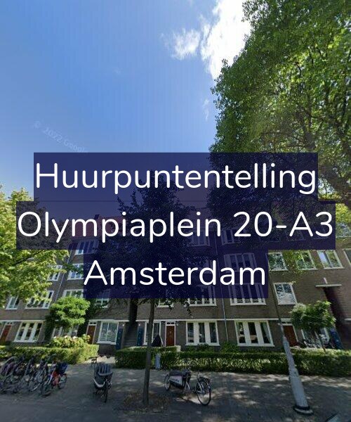 Foto gevel Huurpuntentelling voor Olympiaplein 20-A3, Amsterdam