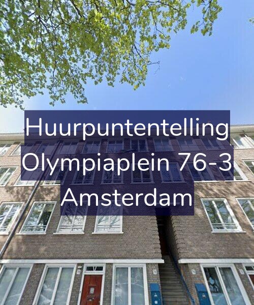 Foto gevel Huurpuntentelling voor Olympiaplein 76-3, Amsterdam