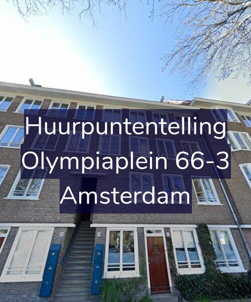 Foto gevel Huurpuntentelling voor Olympiaplein 66-3, Amsterdam