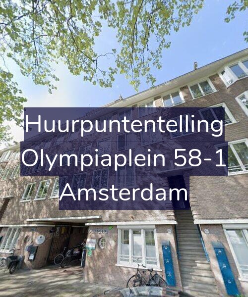 Foto gevel Huurpuntentelling voor Olympiaplein 58-1, Amsterdam