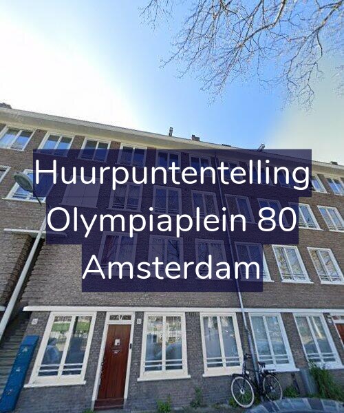 Foto gevel Huurpuntentelling voor Olympiaplein 80, Amsterdam